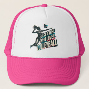 Gorra De Camionero Solo una chica que ama el voleibol