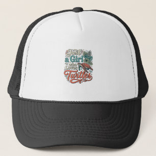Gorra De Camionero Solo una chica que ama las tortugas Diseño de cami