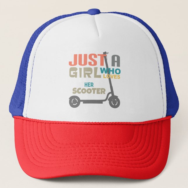 Gorra De Camionero Sólo una chica que ama su moto (Anverso)