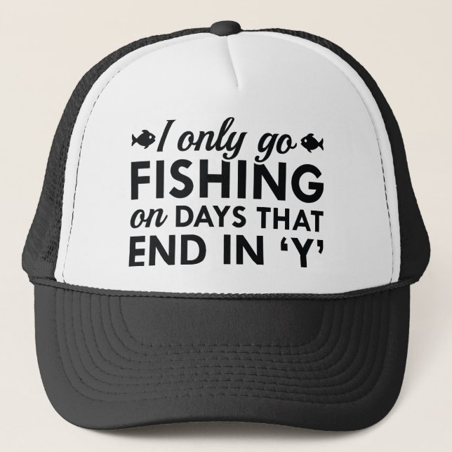 Gorra De Camionero Solo Voy A Pescar (Anverso)