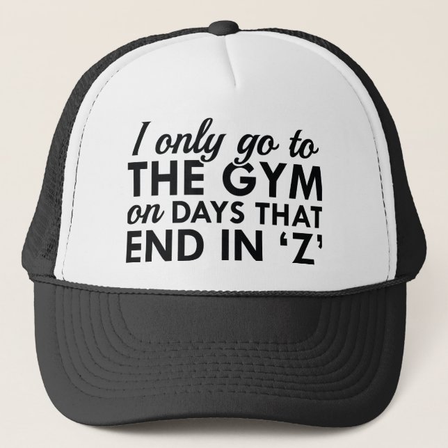 Gorra De Camionero Solo Voy Al Gimnasio (Anverso)