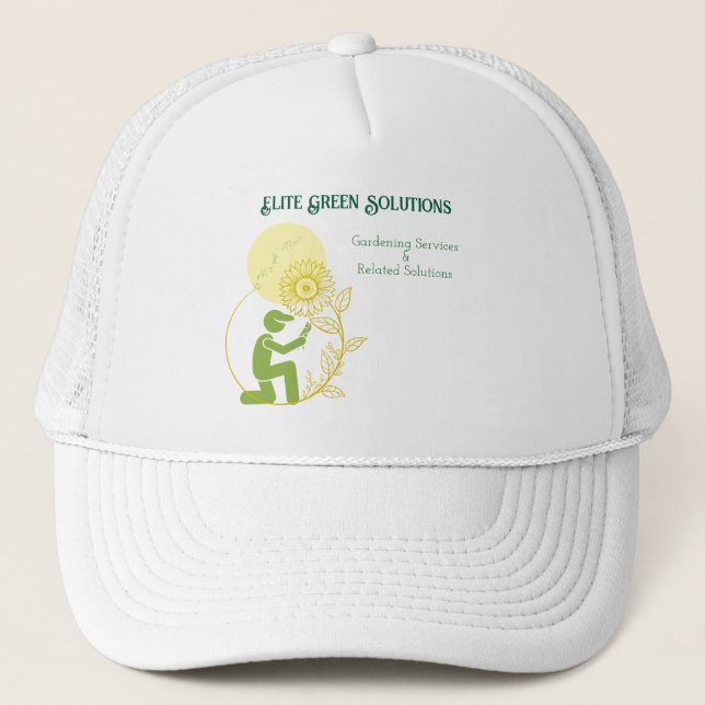 Gorra De Camionero Soluciones de jardinería y paisajismo (Anverso)