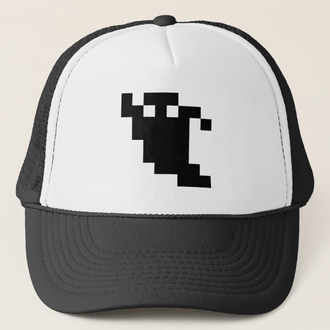Gorra De Camionero Sombra de fantasma de 8 bits (Anverso)