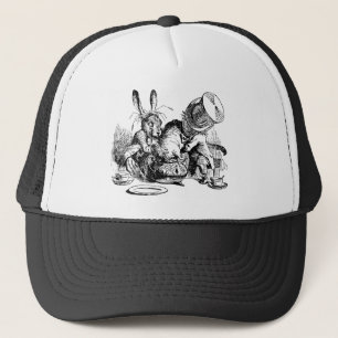 Gorra De Camionero Sombrerero enojado y liebres de marzo dunking el