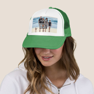 Gorra De Camionero 🌿Sombrero GATHER - Verde Foto Familiar Personaliz