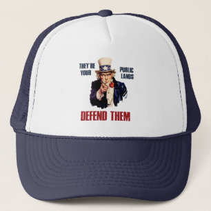 Gorra De Camionero Son tus tierras públicas las defienden Tío Sam