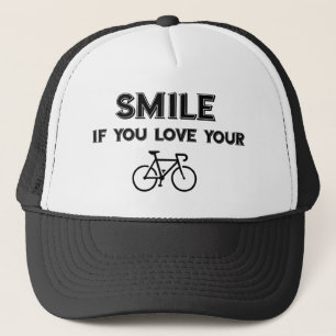 Gorra De Camionero Sonríe Si Amas Tu Bicicleta