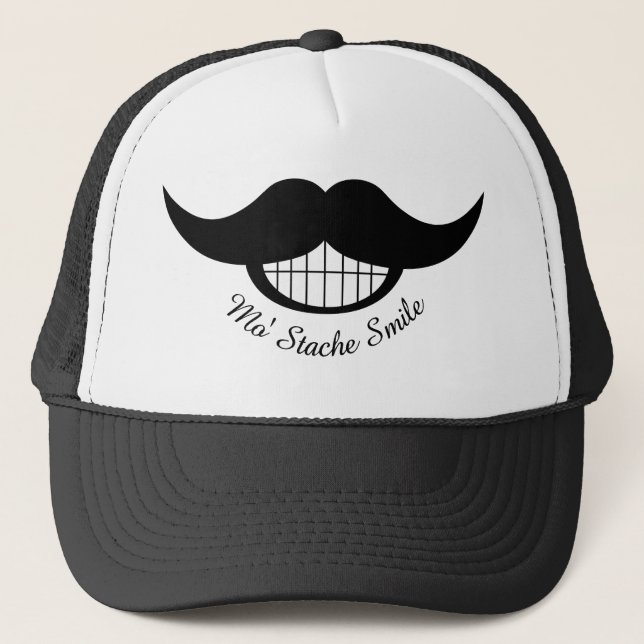 Gorra De Camionero Sonrisa de bigote (Anverso)