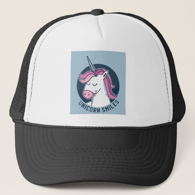 Gorra De Camionero Sonrisas de Unicorn (Anverso)
