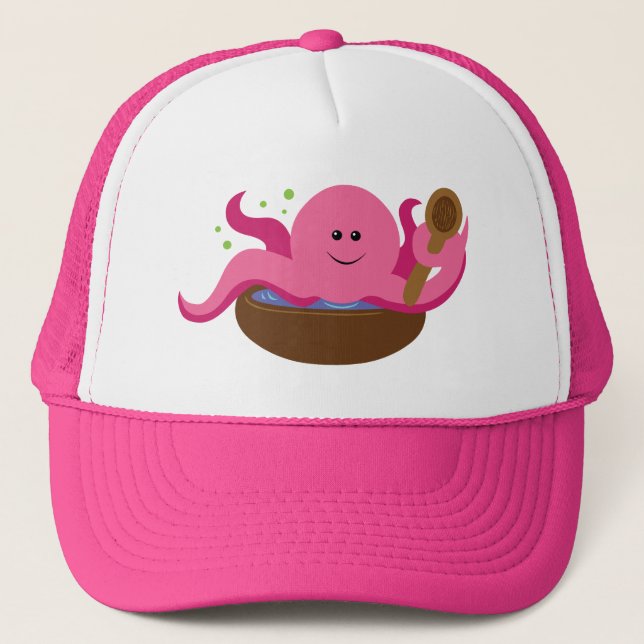 Gorra De Camionero Sopa de pulpo (Anverso)