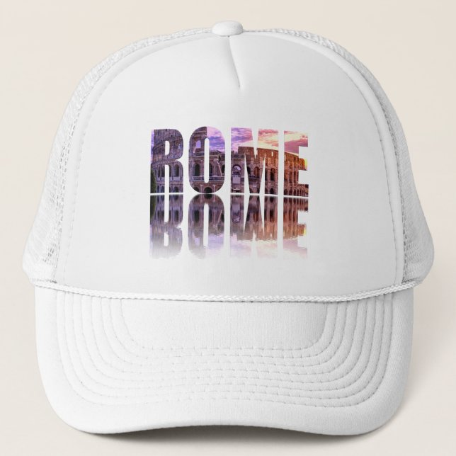 Gorra De Camionero Sopa de texto de Roma (Anverso)