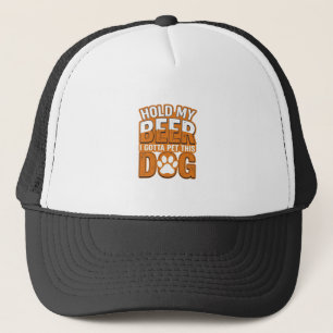 Gorra De Camionero Sostén Mi Cerveza Tengo Que Acariciar A Este Perro