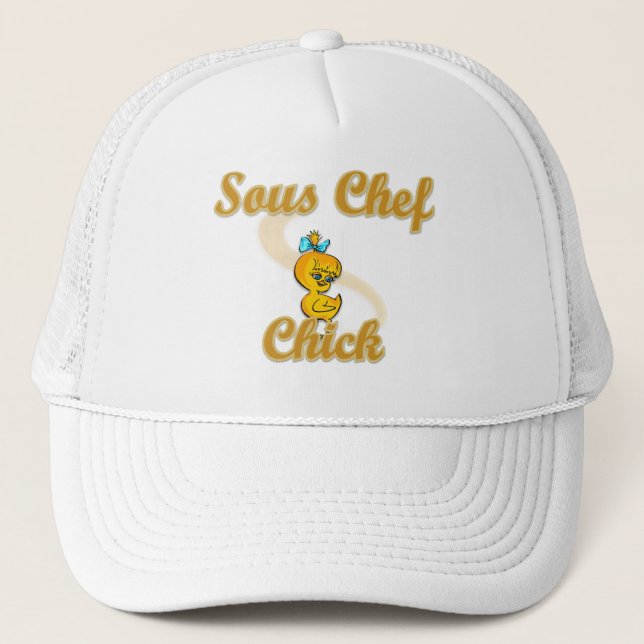 Gorra De Camionero Sous Chef Chick (Anverso)