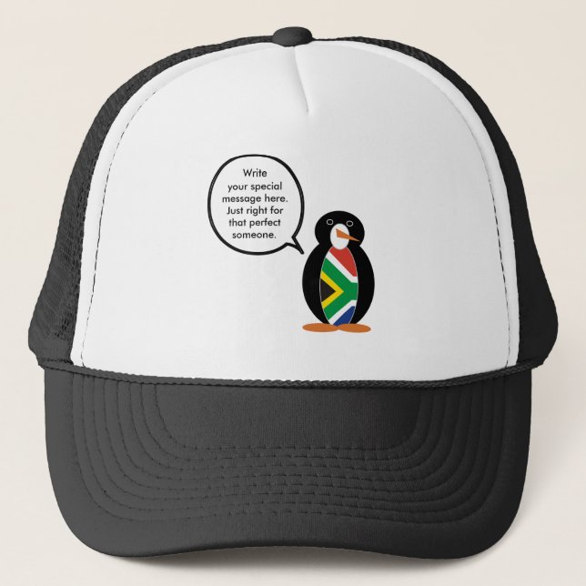 Gorra De Camionero South Africa Wildlife Penguin Personalized Gift (Anverso)