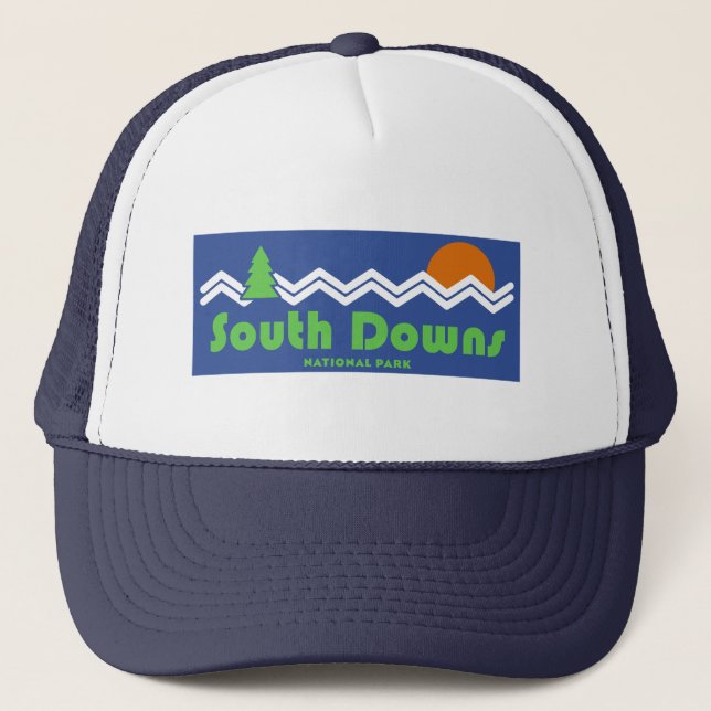 Gorra De Camionero South Downs National Park Retro (Anverso)
