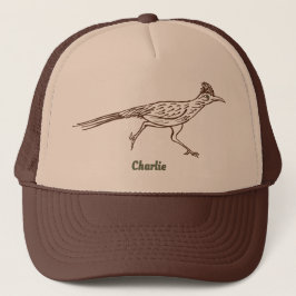 Gorra De Camionero Southwest Roadrunner Bird Drawing Personalized 