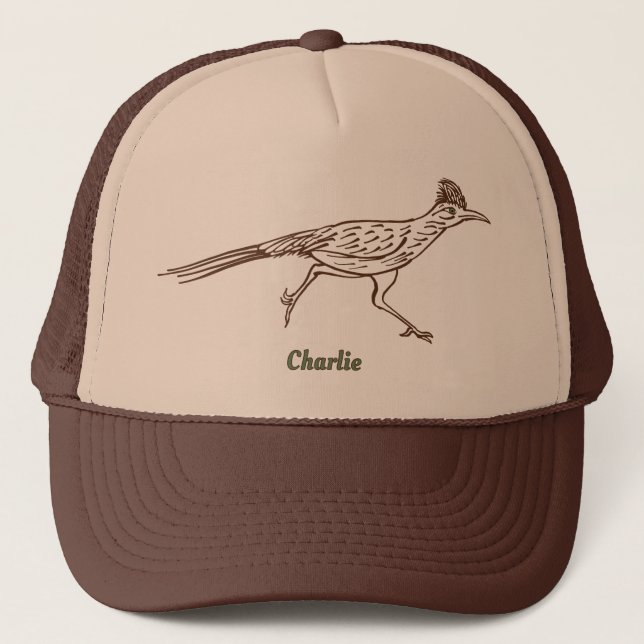 Gorra De Camionero Southwest Roadrunner Bird Drawing Personalized  (Anverso)