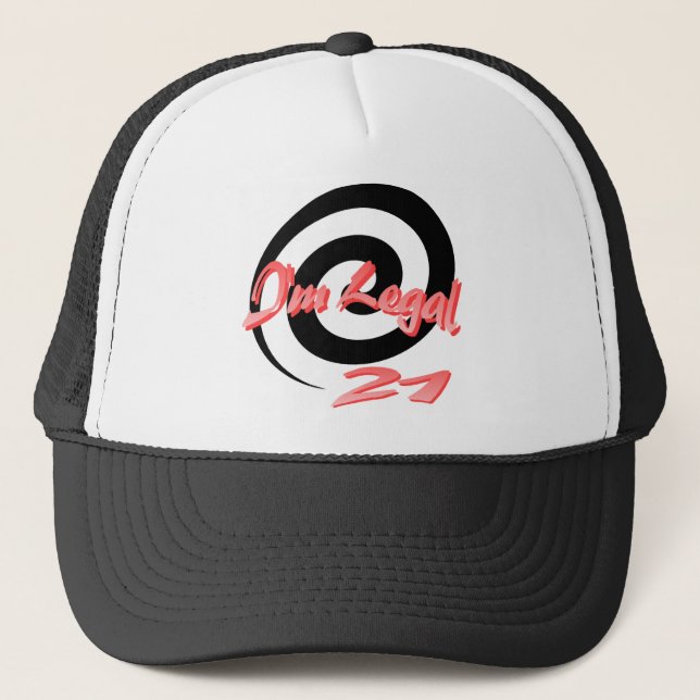 Gorra De Camionero Soy 21 legales (Anverso)