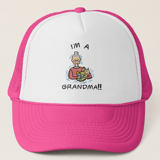 Gorra De Camionero Soy abuela y bebé (Anverso)