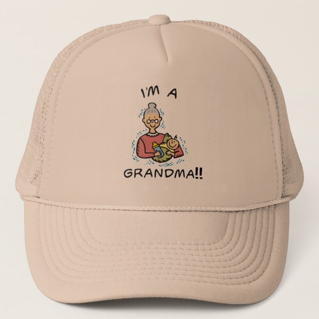 Gorra De Camionero Soy abuela y bebé (Anverso)