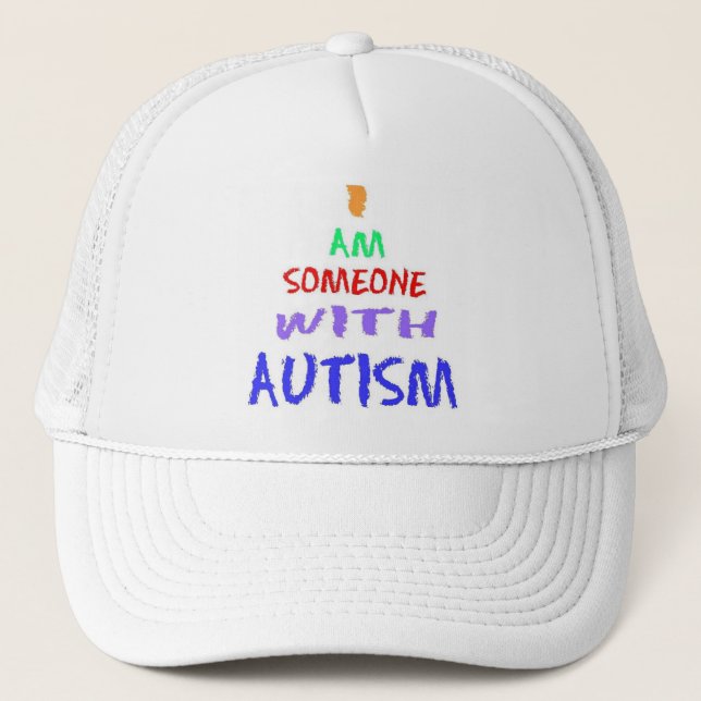 Gorra De Camionero "SOY ALGUIEN CON el AUTISMO" (pintado) (Anverso)
