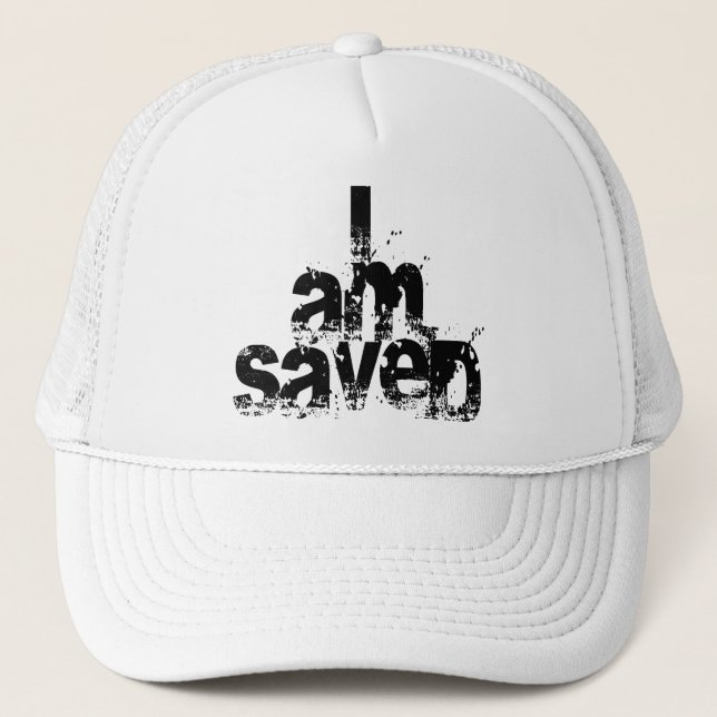 Gorra De Camionero Soy cristiano salvado (Anverso)