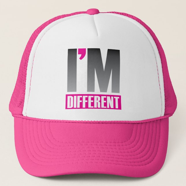 Gorra De Camionero Soy diferente (Anverso)