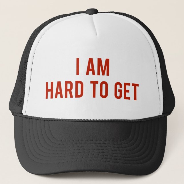 Gorra De Camionero Soy Difícil de Conquistar (Anverso)