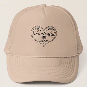 Gorra De Camionero Soy digno, maravilloso y sabio