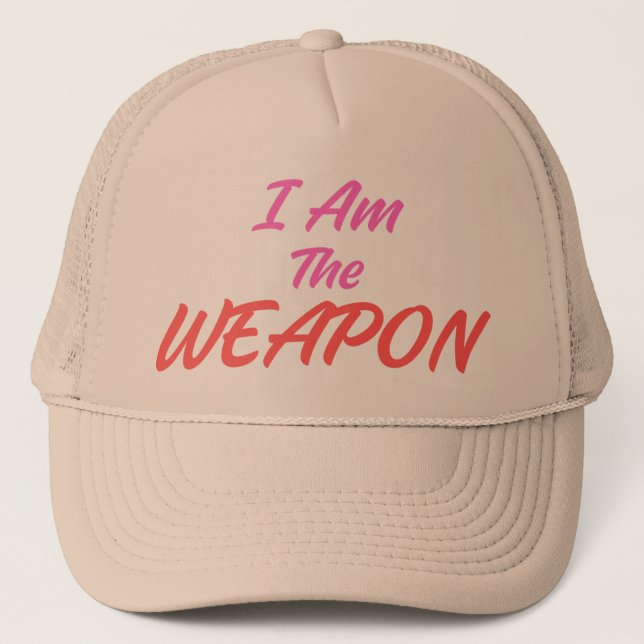 Gorra De Camionero Soy El Arma, Divertido, Chistes, Sarcástico (Anverso)