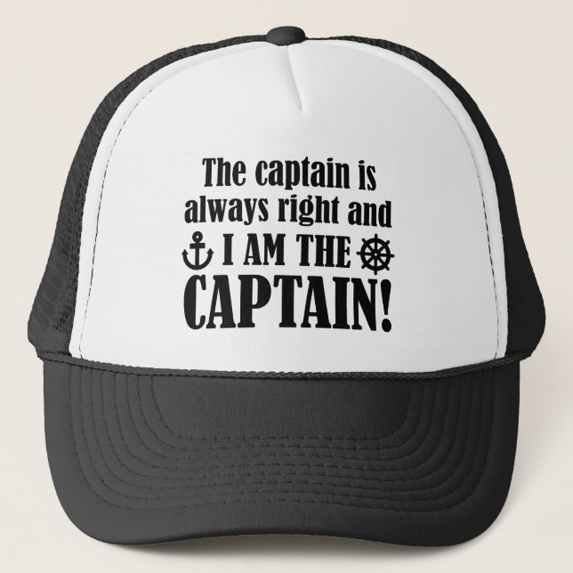 Gorra De Camionero Soy El Capitán (Anverso)