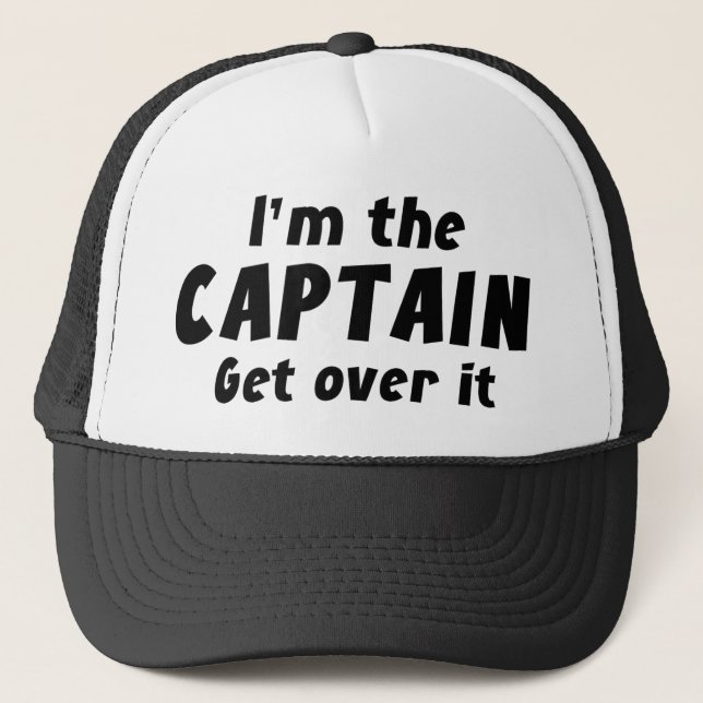 Gorra De Camionero Soy el capitán, súbete. (Anverso)