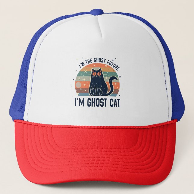 GORRA DE CAMIONERO SOY EL FUTURO FANTASMA, GATO FANTASMA (Anverso)