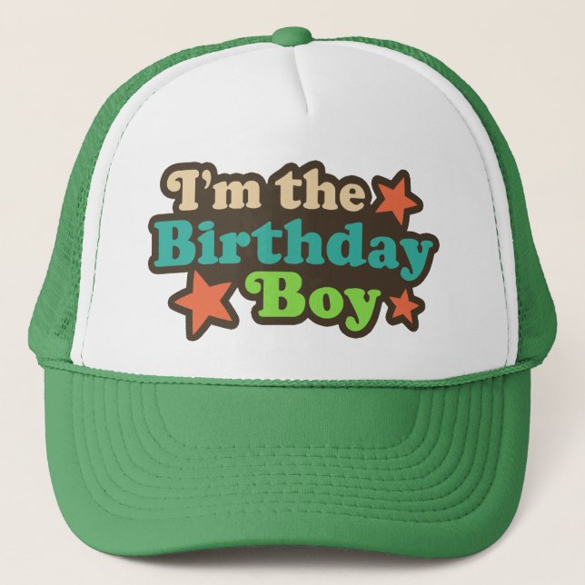 Gorra De Camionero Soy el niño de cumpleaños (Anverso)