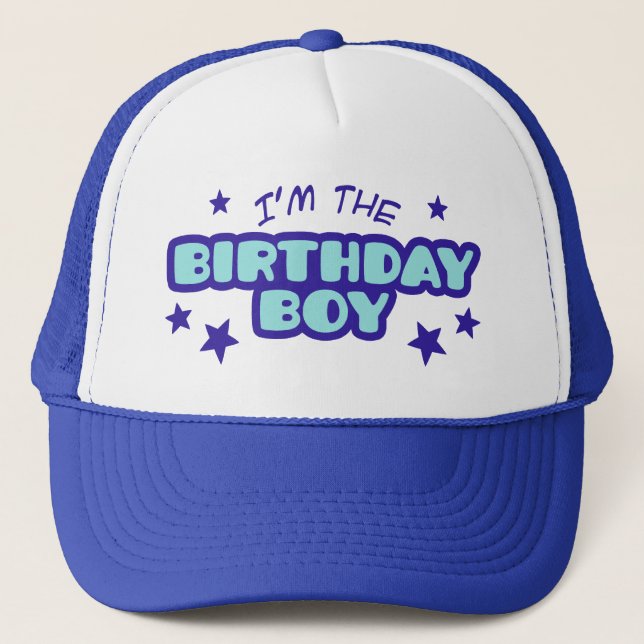 Gorra De Camionero Soy el niño de cumpleaños (Anverso)