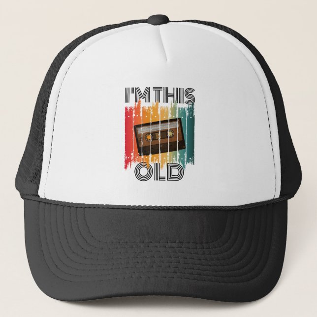 Gorra De Camionero Soy esta vieja cinta de cassette retro clásica (Anverso)