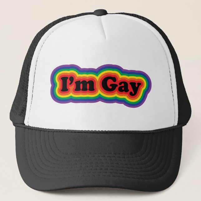 Gorra De Camionero Soy gay (Anverso)