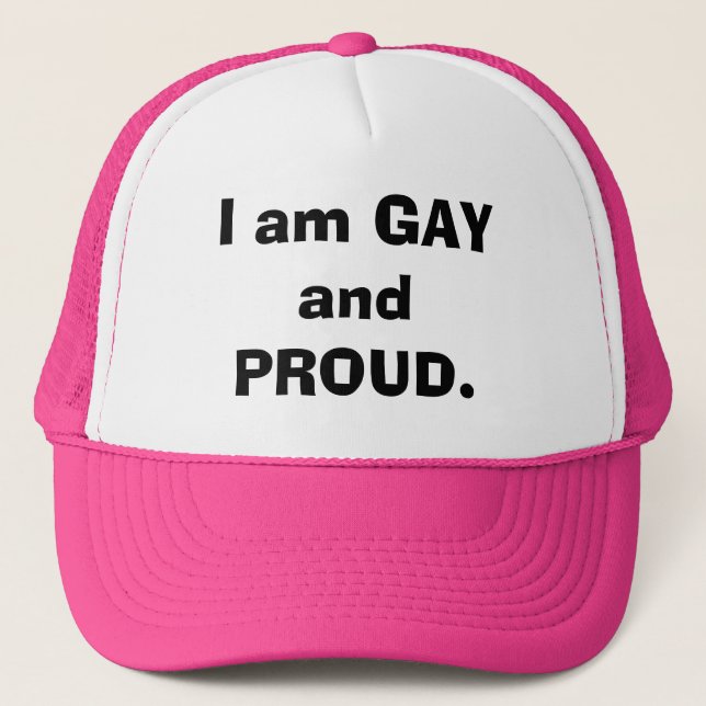 Gorra De Camionero Soy GAY y ORGULLOSO (Anverso)