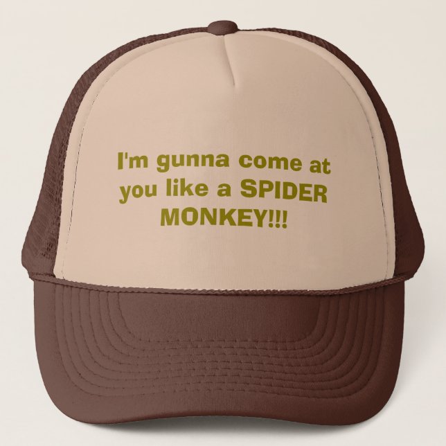 Gorra De Camionero ¡Soy gunna vengo en usted tengo gusto de un MONO (Anverso)