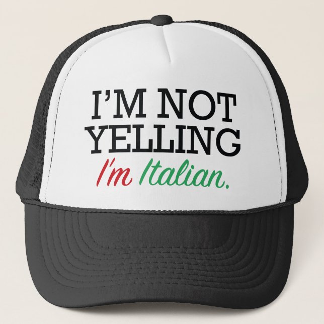 Gorra De Camionero Soy italiano (Anverso)