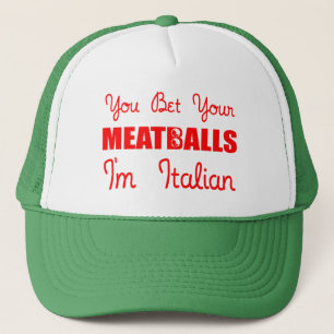 Gorra De Camionero Soy italiano, apuestas a tu orgullo por las albónd