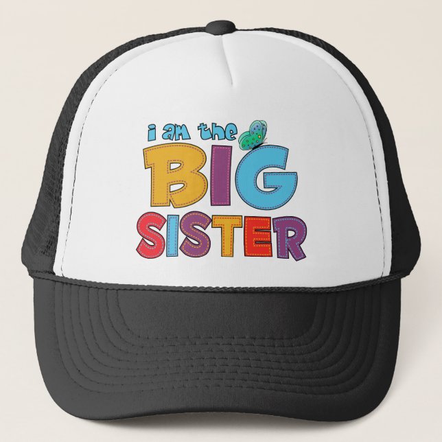 Gorra De Camionero Soy la mariposa de la hermana mayor (Anverso)