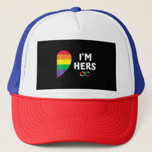 Gorra De Camionero Soy la suya, mi pareja para el orgullo de la parej
