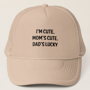 Gorra De Camionero Soy lindo. Mamá linda. Papá afortunado
