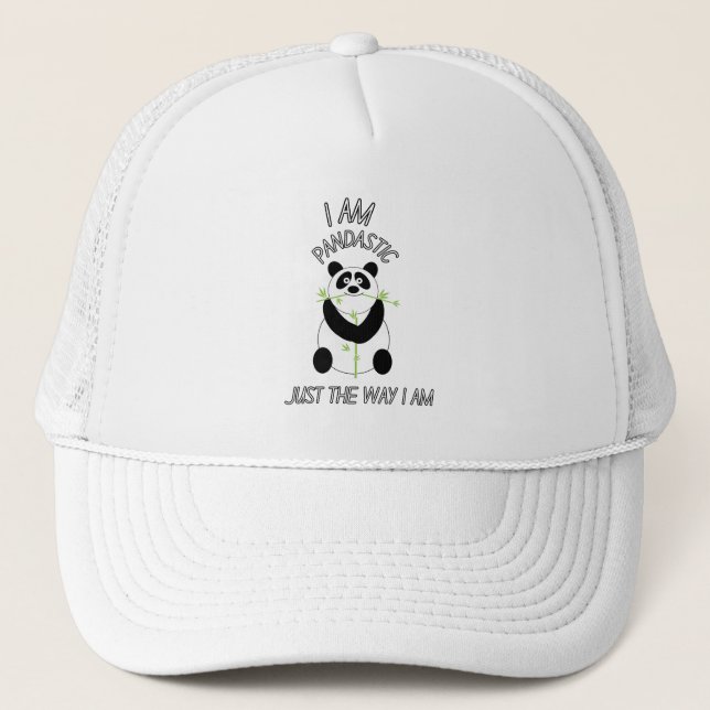 Gorra De Camionero Soy Pandástico Tal Como Soy Panda Lindo  (Anverso)