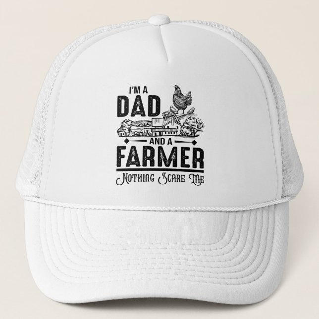 Gorra De Camionero Soy papá y agricultor | Agricultura (Anverso)