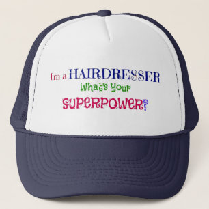 Gorra De Camionero Soy peluquero. ¿Cuál es tu superpoder?