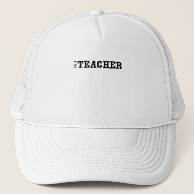 Gorra De Camionero Soy profesor (Escuela y Estudiantes) (Anverso)