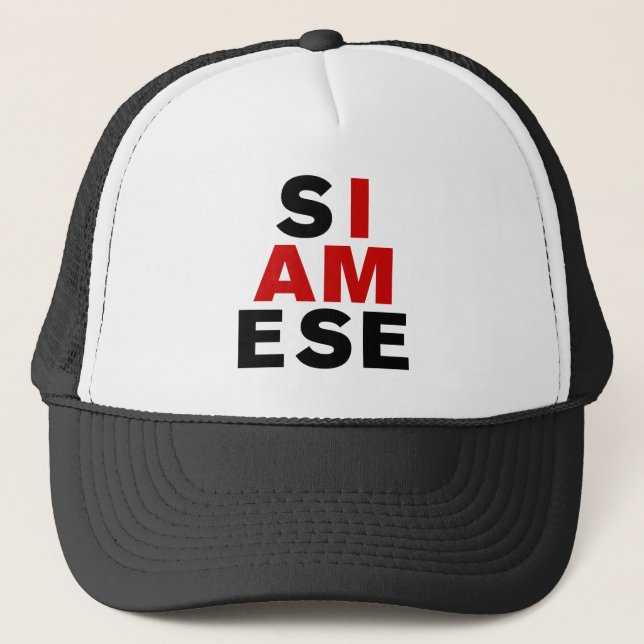 GORRA DE CAMIONERO SOY SIAMÉS (Anverso)