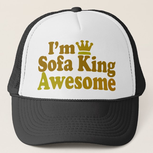 Gorra De Camionero Soy Sofa King Awesome (Anverso)